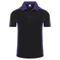 Wicking polo - Black - Purple