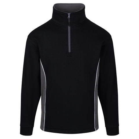 1/4 zip 1 - Black - Graphite