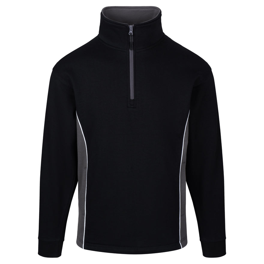 1/4 zip 1 - Black - Graphite