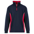 1/4 zip 1 - Navy - Red