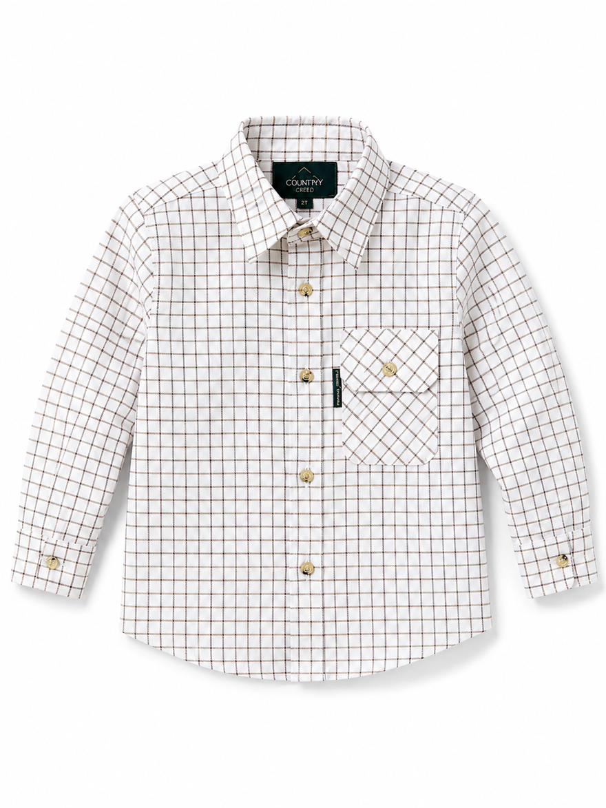 Shirt Embroidered With Tractor Or Animal Design