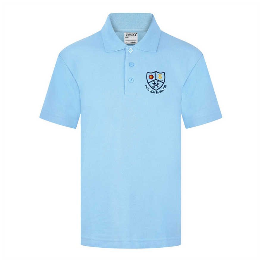 Sky Blue Polo Shirt - Newton Bluecoat