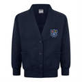 Navy Blue Sweatshirt Cardigan - Newton Bluecoat