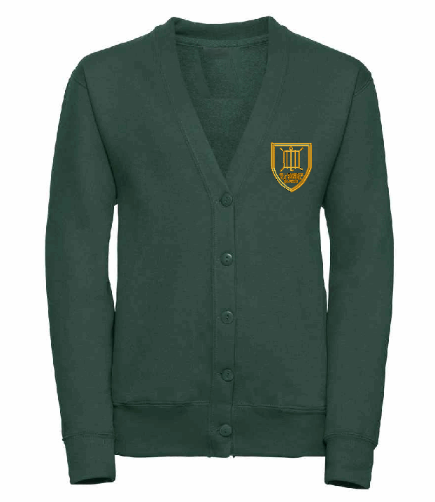 Bottle Green Sweatshirt Cardigan - Barton St Lawrence