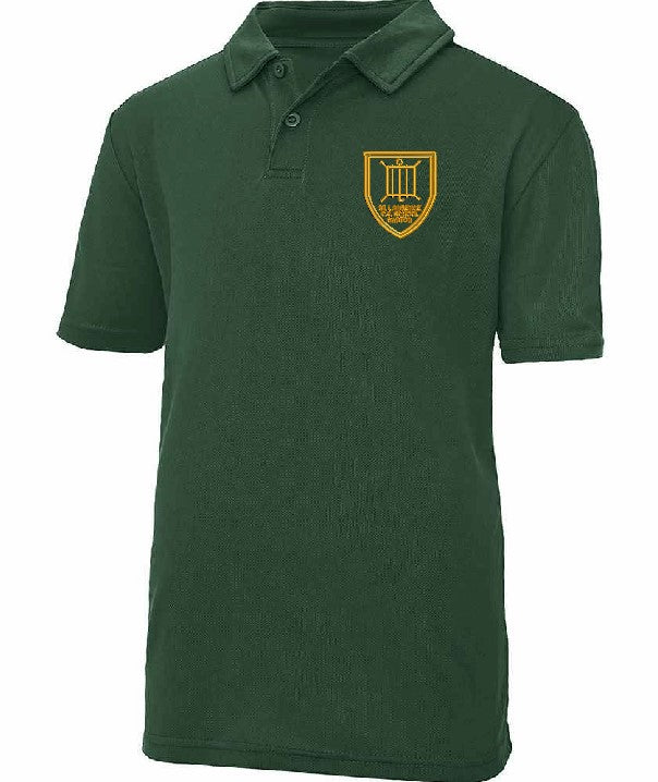 PE Bottle Green Polyester Cool Polo - Barton St Lawrence