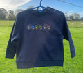 Sustainable Sweatshirts Embroidered With Three Tractors Design