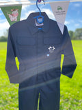 Printed Little Farmer Cow Design Overalls