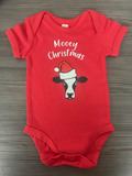 Baby Grow With 'Mooey Christmas - Cow Design