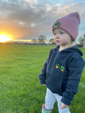 Hoodie Embroidered With Tractor