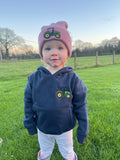 Hoodie Embroidered With Tractor