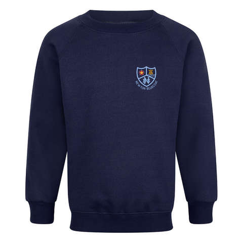 Navy Blue Crew Neck Sweatshirt - Newton Bluecoat