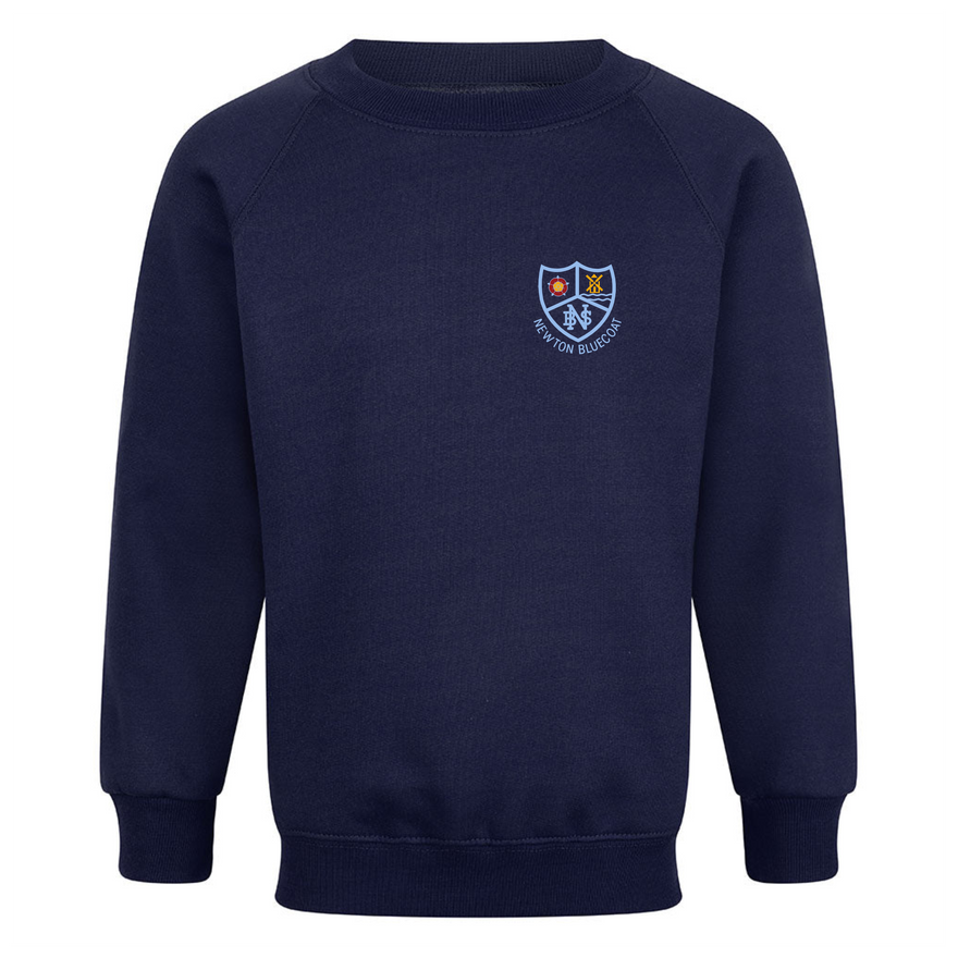 Navy Blue Crew Neck Sweatshirt - Newton Bluecoat