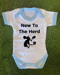 New To The Herd Cow Baby Vest