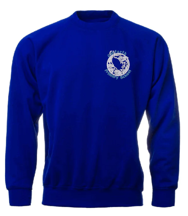 Royal Blue Crew Neck Sweatshirt - Catforth
