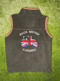 Children?s Fleece Gilet With Back British Farming