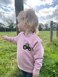 Sustainable Sweatshirt Jumper Embroidered With Tractor or Animal Design