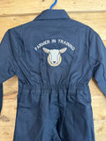 Embroidered Farmer In Training Overalls - Sheep