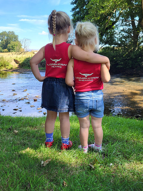 Childrens Longhorn Original Shearing Singlet