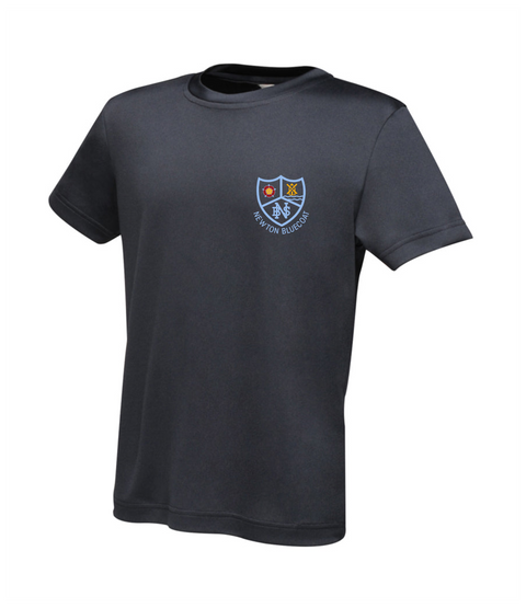 PE Navy Blue Moisture Wicking T-shirt - Newton Bluecoat