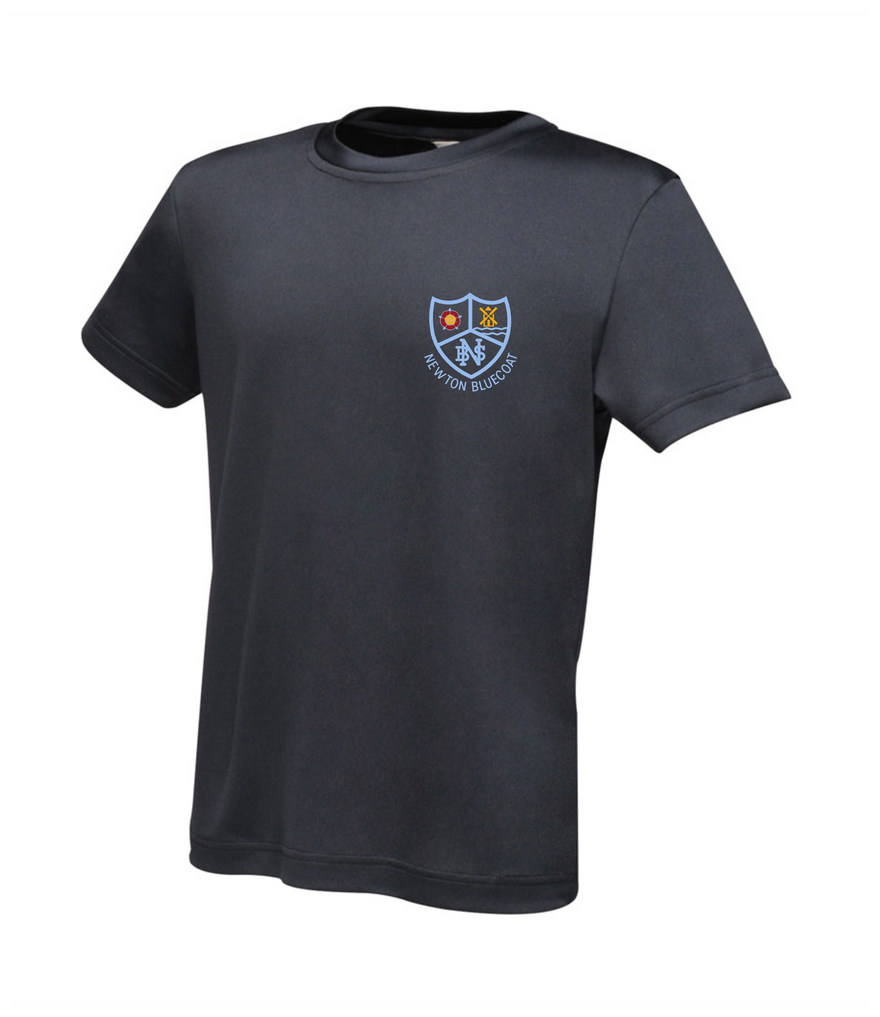 PE Navy Blue Moisture Wicking T-shirt - Newton Bluecoat
