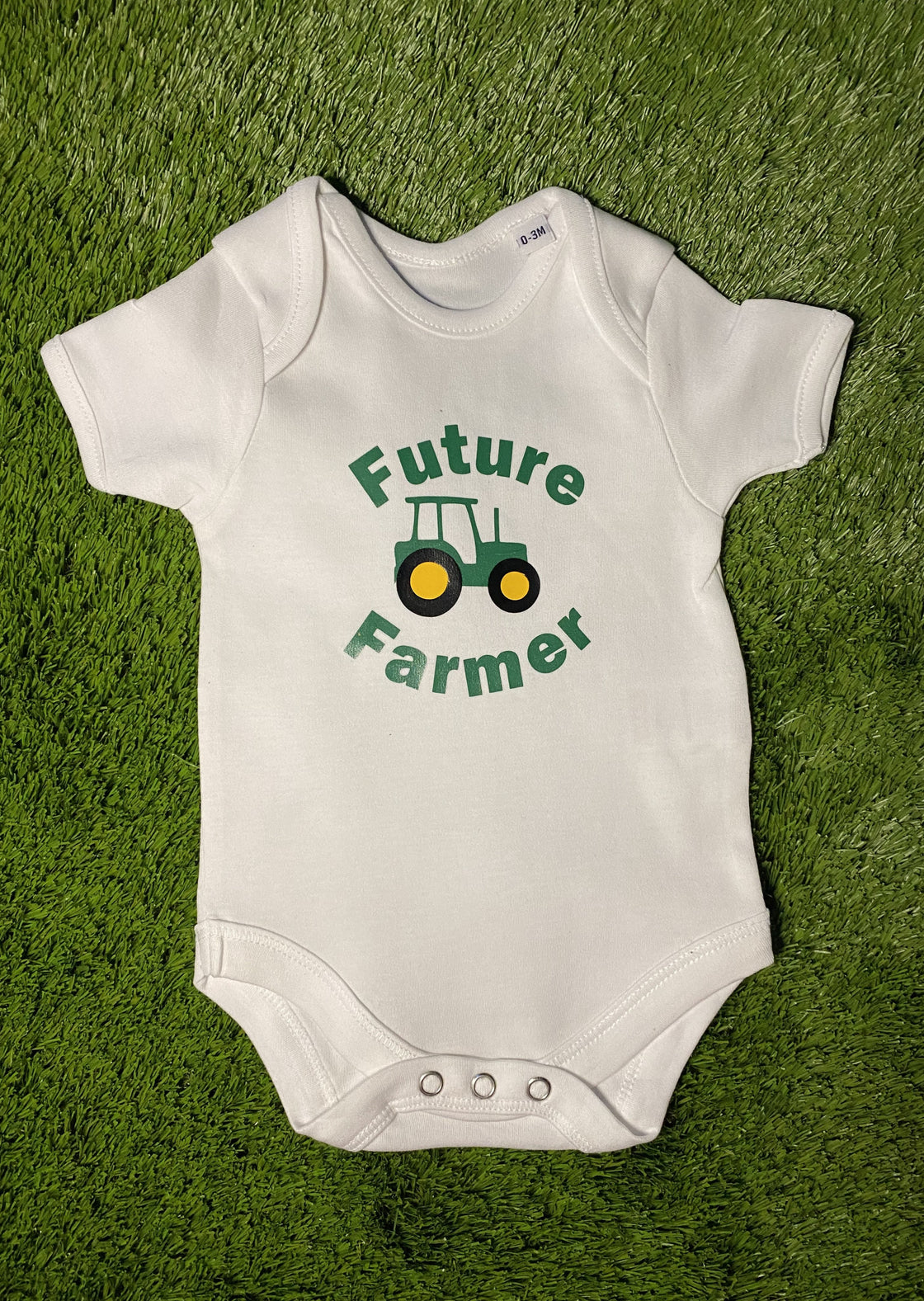 Future Farmer Tractor Baby Vest