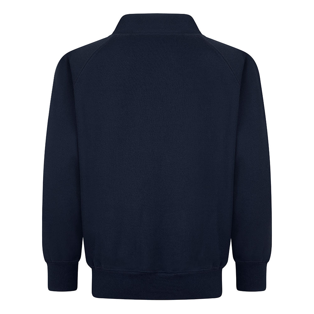 Navy Blue Sweatshirt Cardigan - Newton Bluecoat