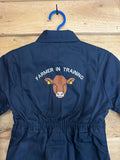Embroidered Farmer In Training Overalls - Beef Cow